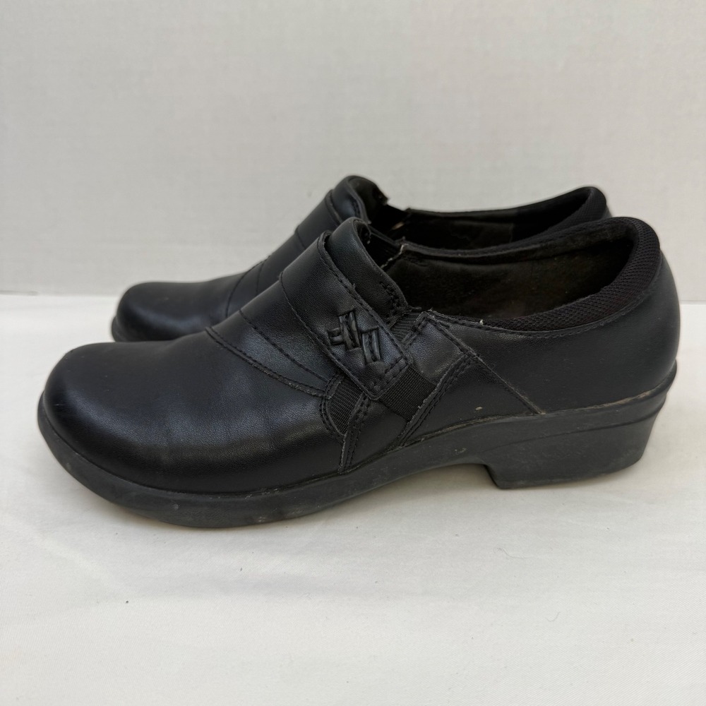 Clarks Collection Black Leather Slip On Loafers Ultimate Comfort Womens 8 22545 - Picture 6 of 12